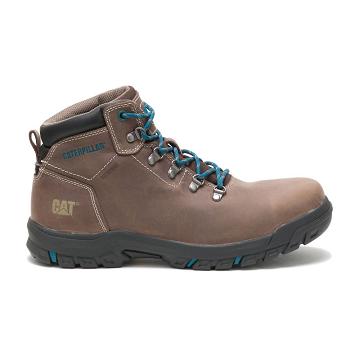 Dámské Nepromokavé Boty Caterpillar Mae Steel Špicí Waterproof Taupe | CAT453-CZ