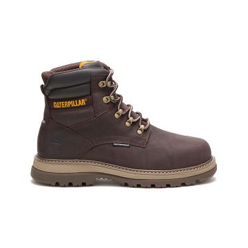 Pánské Pracovní Boty Caterpillar Fairbanks 6" Waterproof Steel Špicí Káva | CAT184-CZ